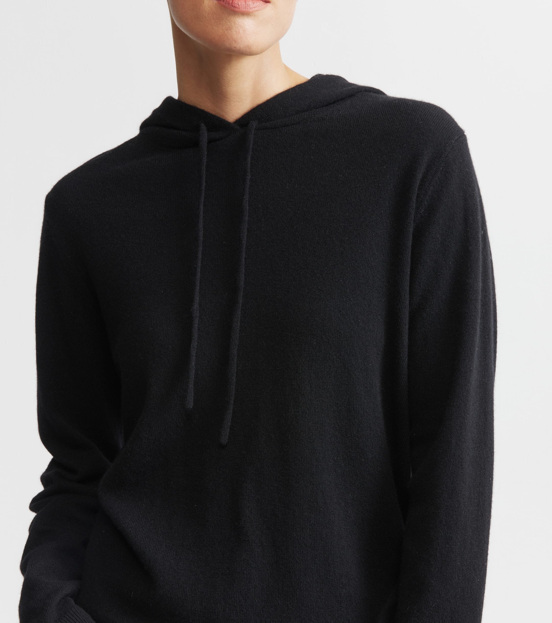 Unisex Cashmere Hoodie - Black