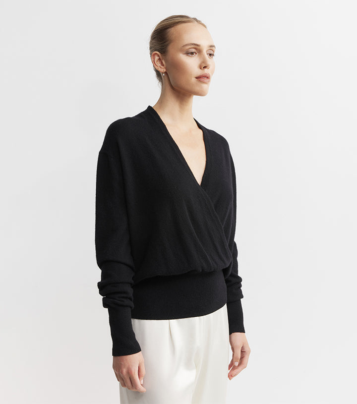 Cashmere Ballet Sweater - Black