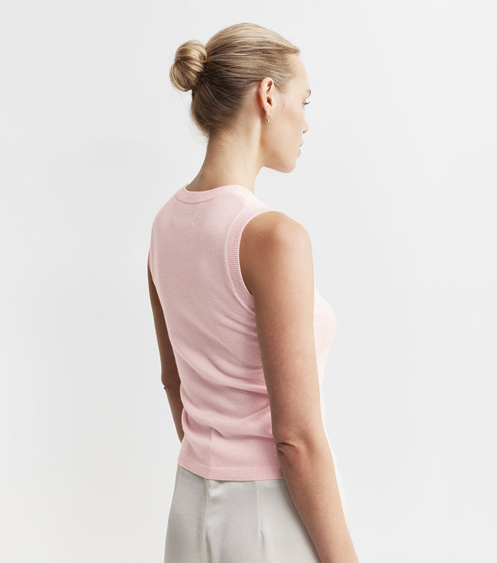 Cashmere Tank - Powder Pink