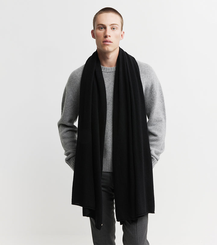 Cashmere Travel Wrap - Black