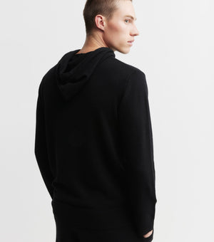Unisex Cashmere Hoodie - Black