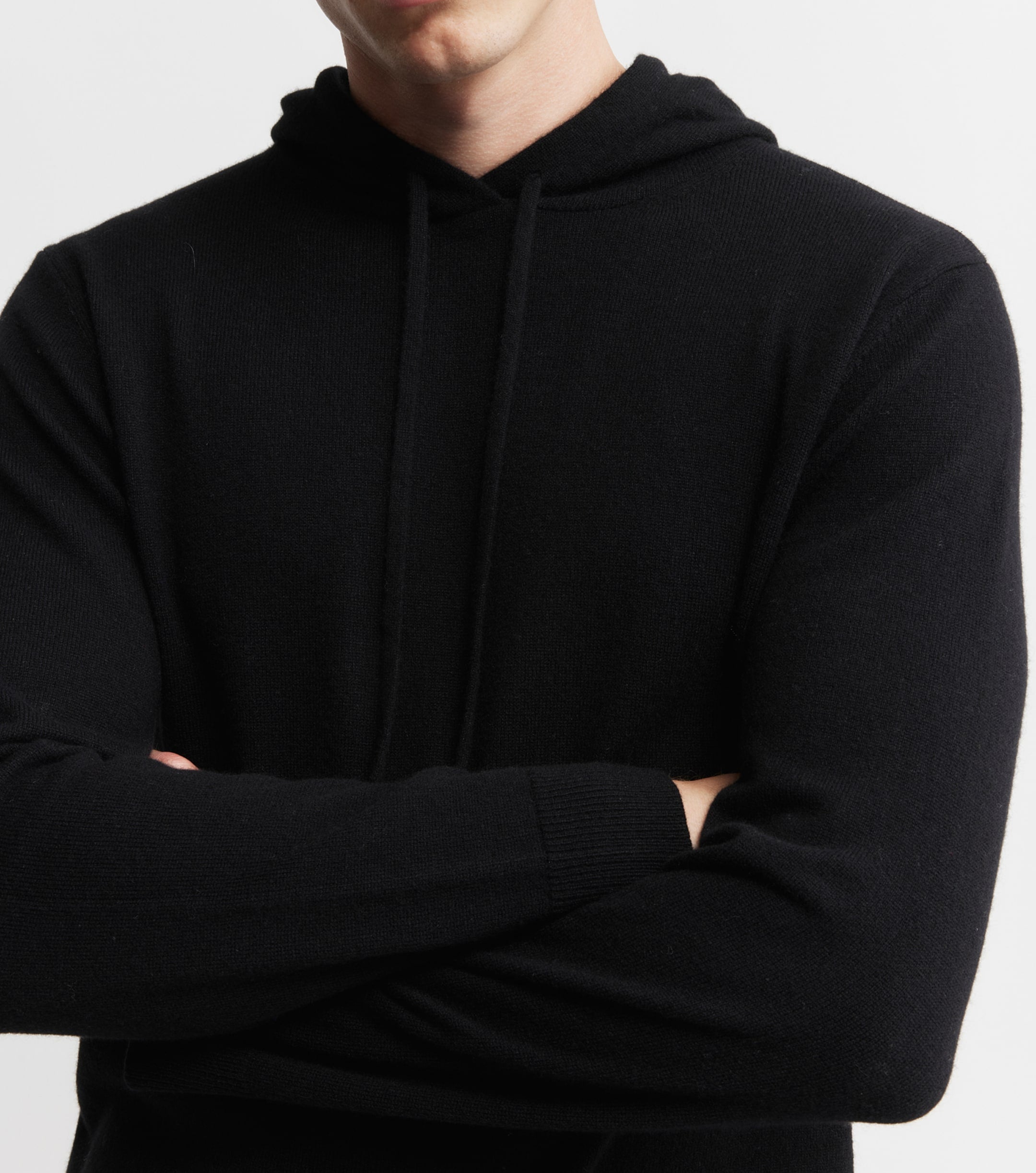 Unisex Cashmere Hoodie - Black