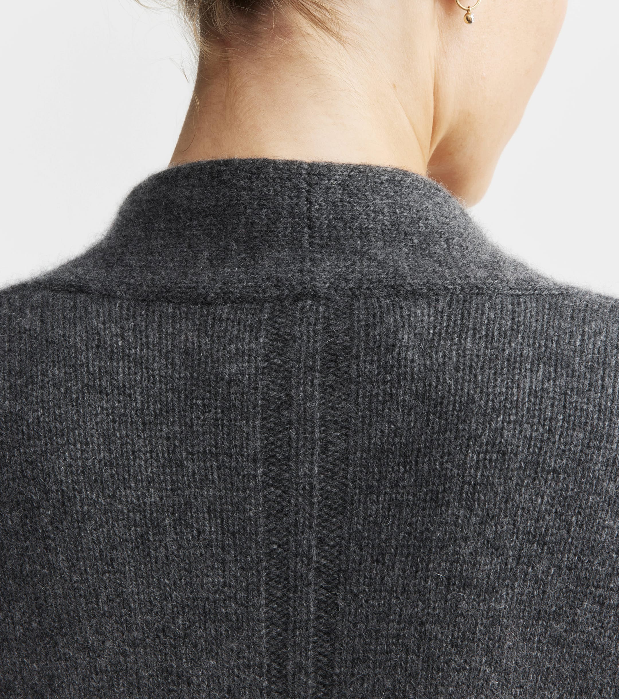 Luxe Cashmere Cardigan - Graphite