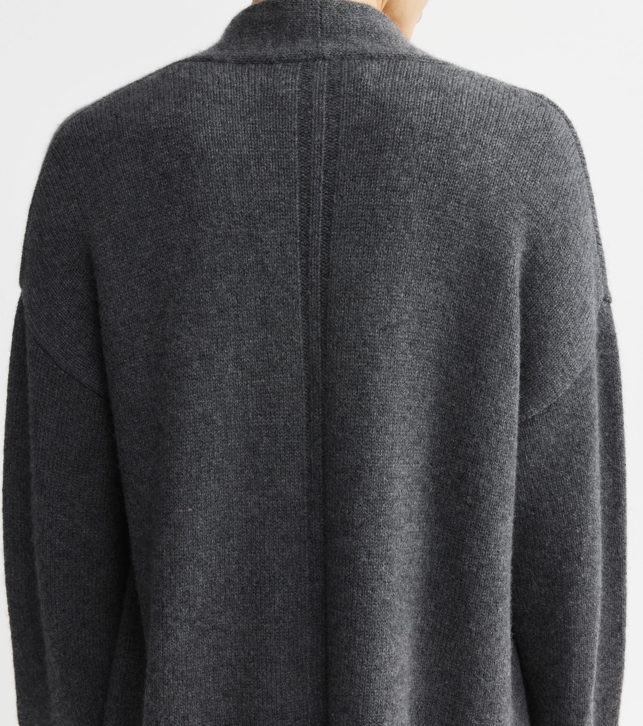 Luxe Cashmere Cardigan - Graphite