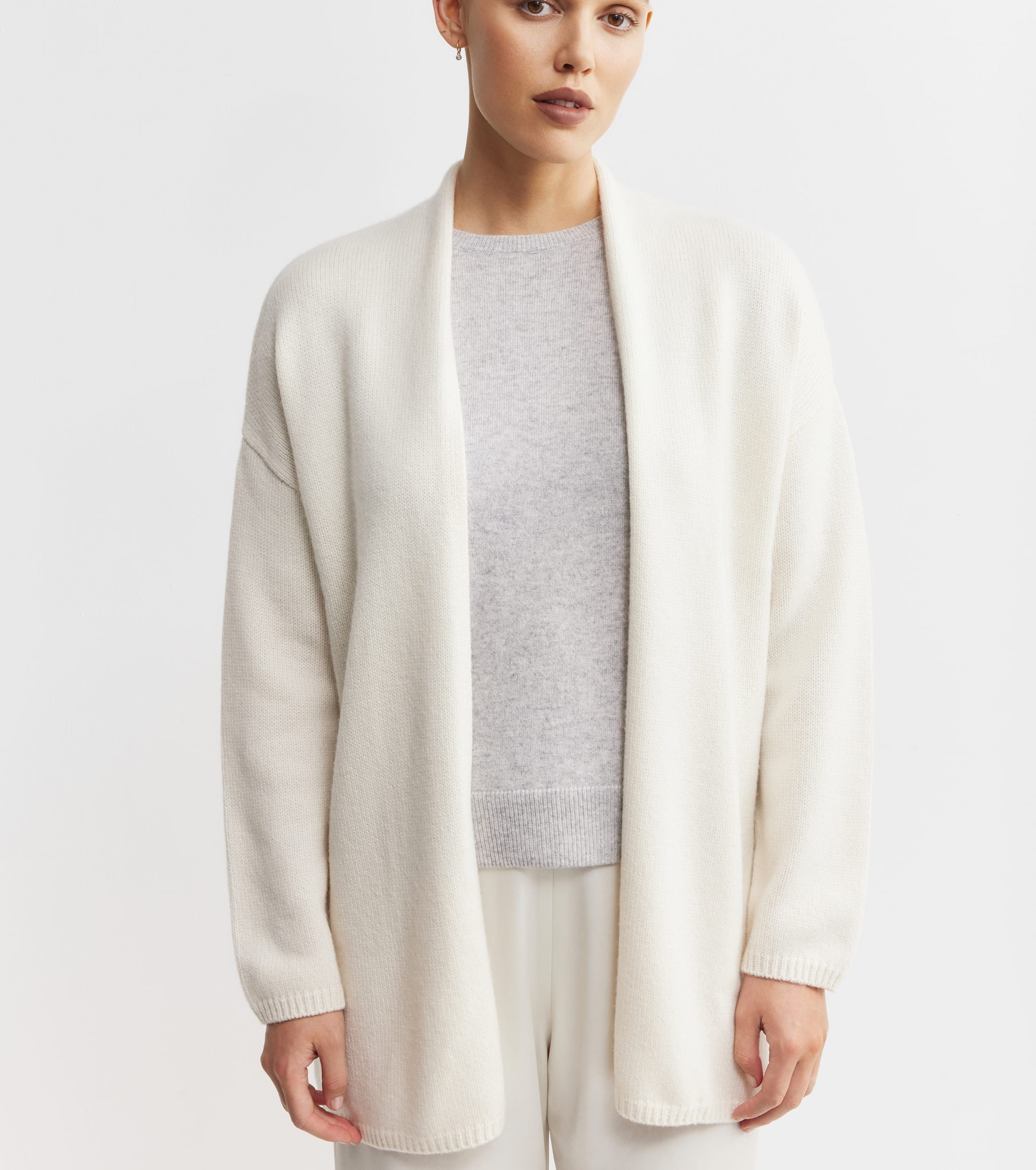 Luxe Cashmere Cardigan - Cream