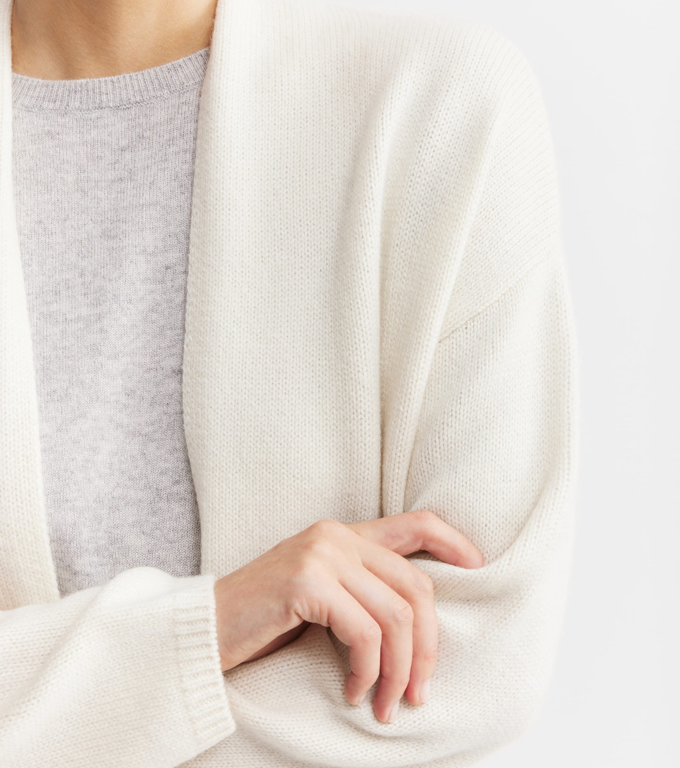 Luxe Cashmere Cardigan - Cream