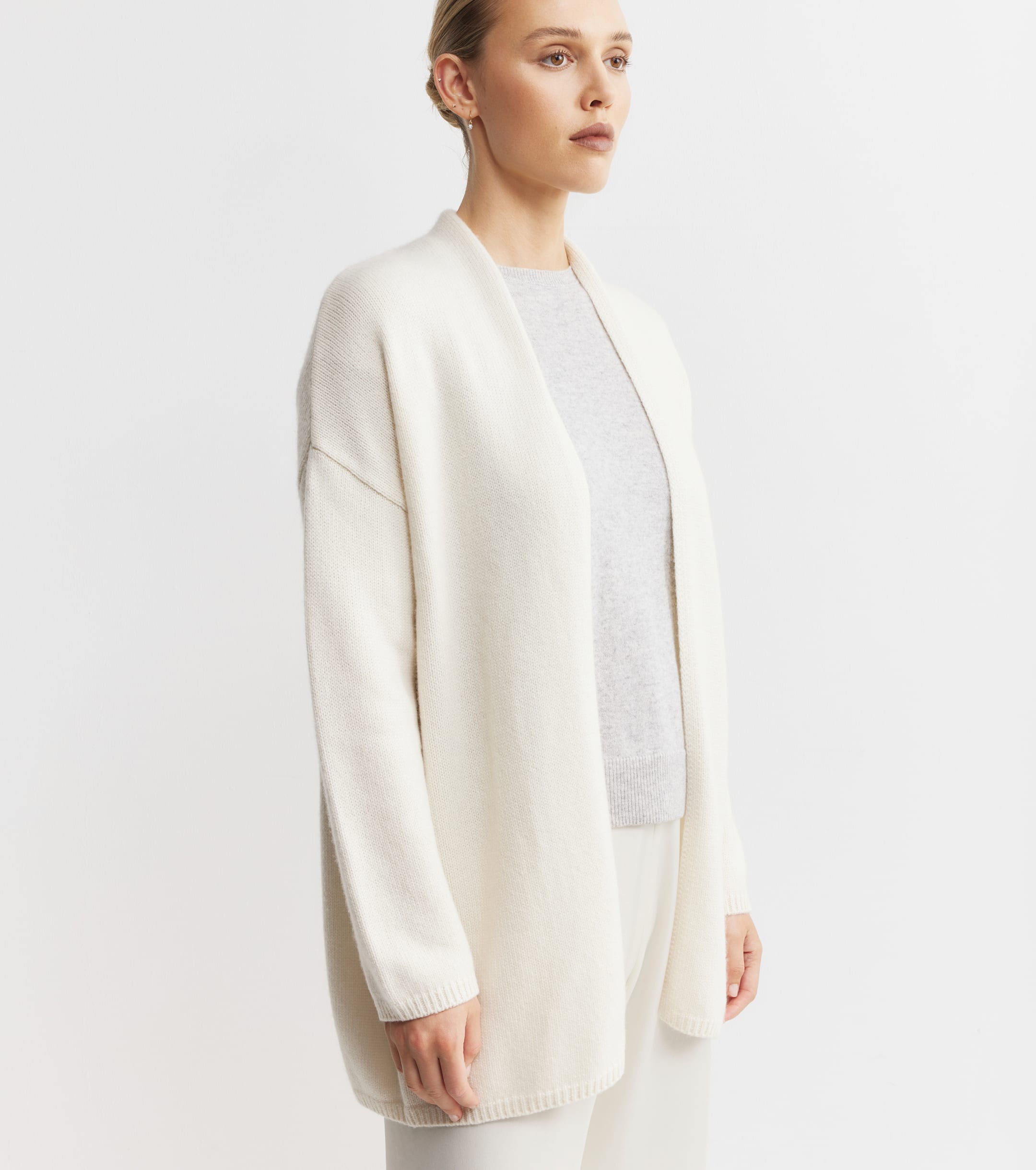 Luxe Cashmere Cardigan - Cream
