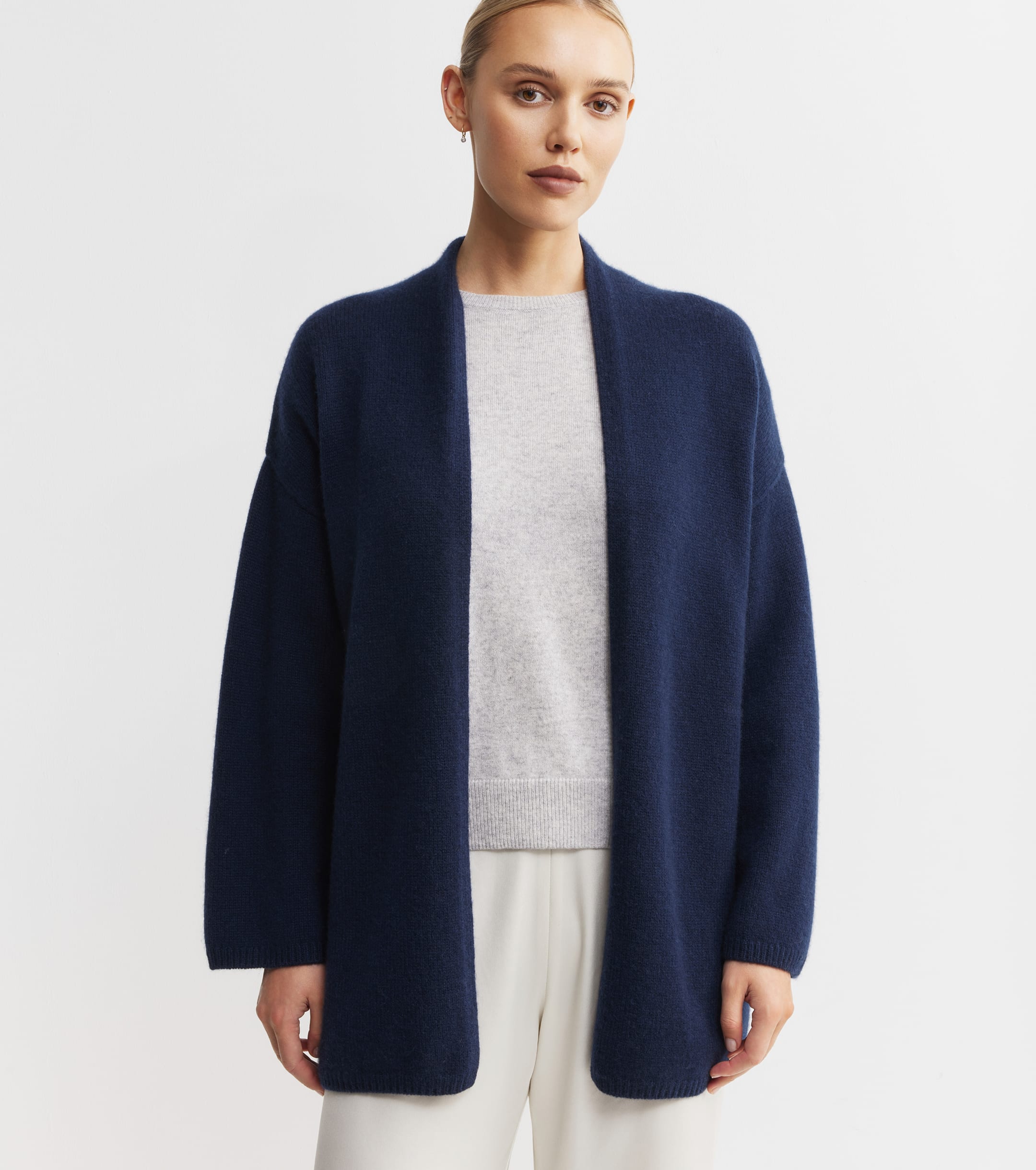 Luxe Cashmere Cardigan - Navy