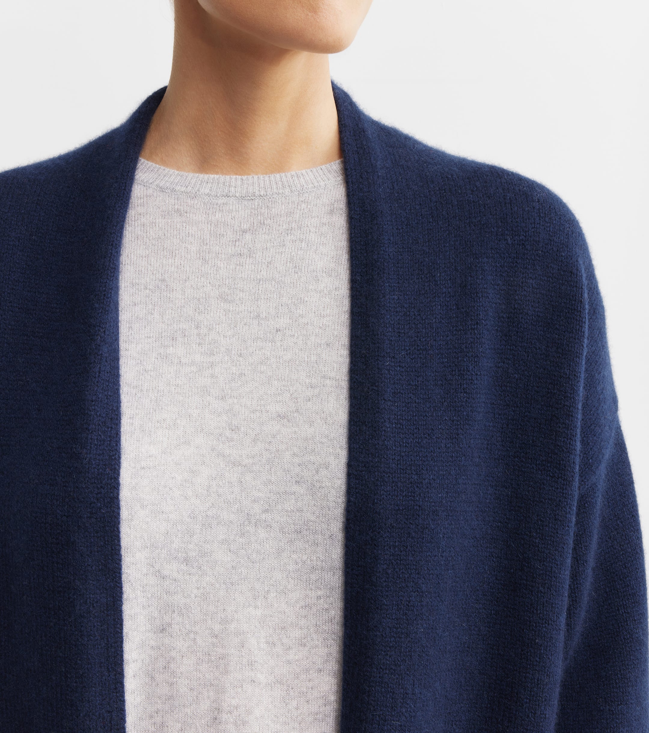 Luxe Cashmere Cardigan - Navy