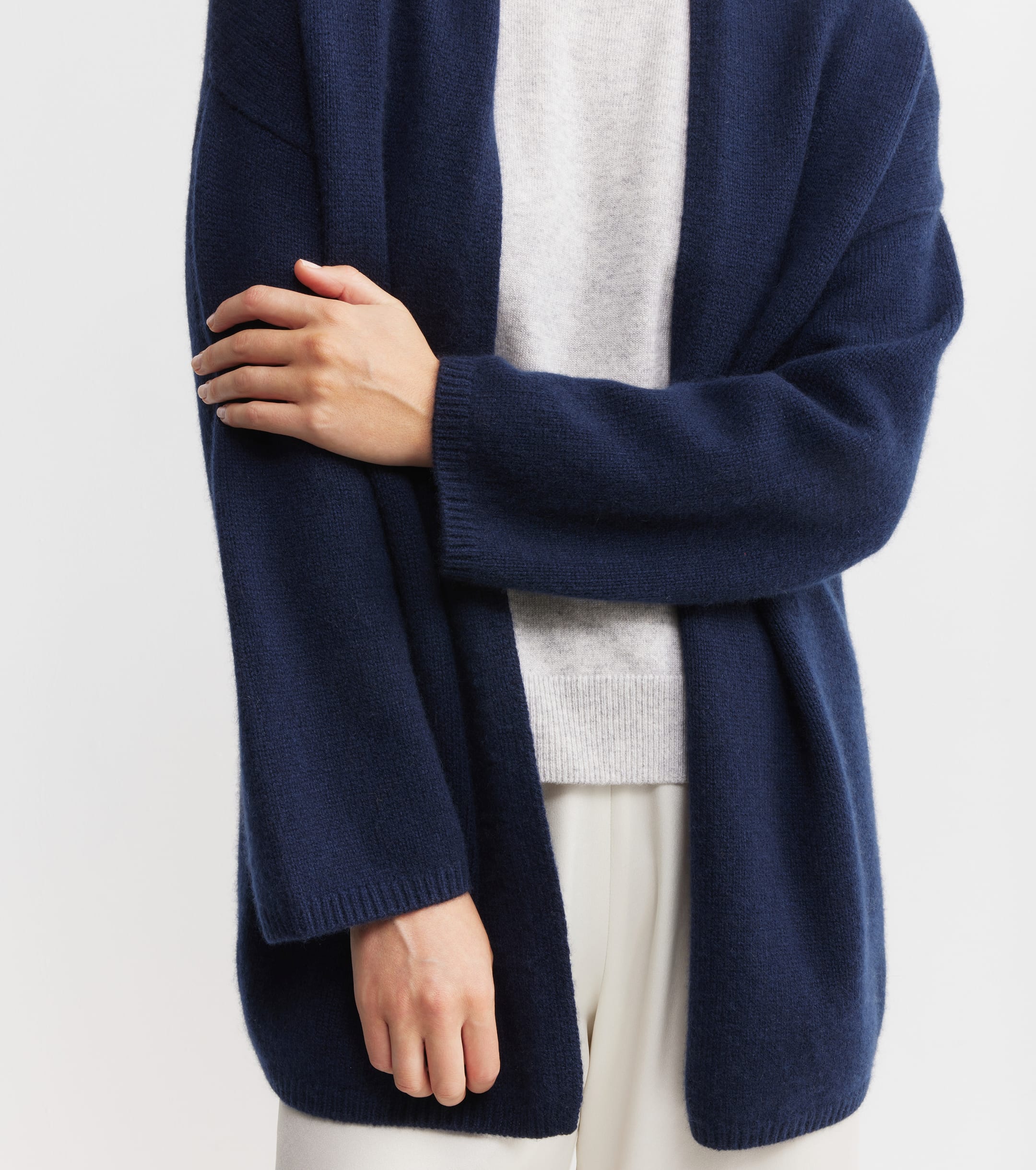 Luxe Cashmere Cardigan - Navy