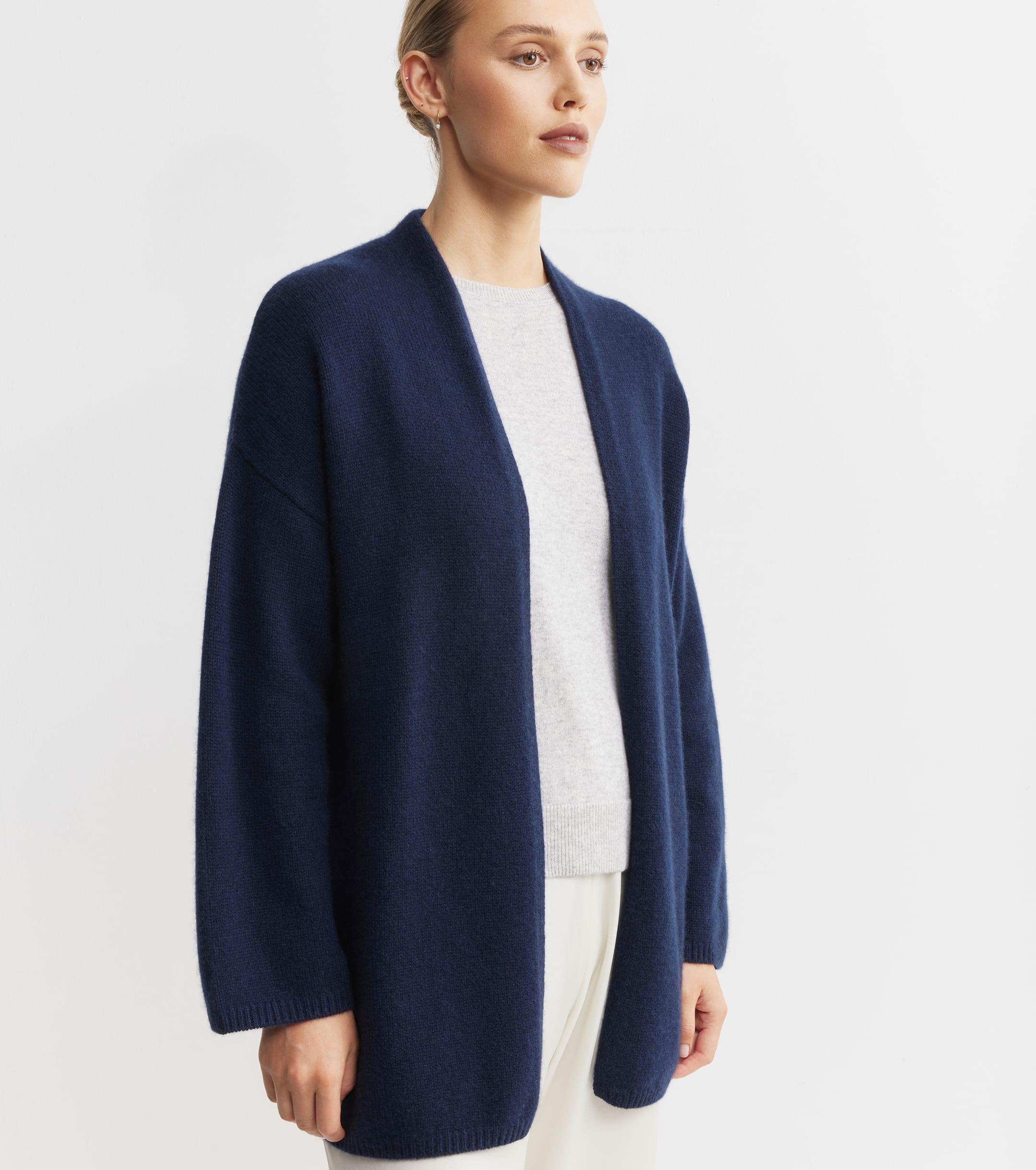 Luxe Cashmere Cardigan - Navy