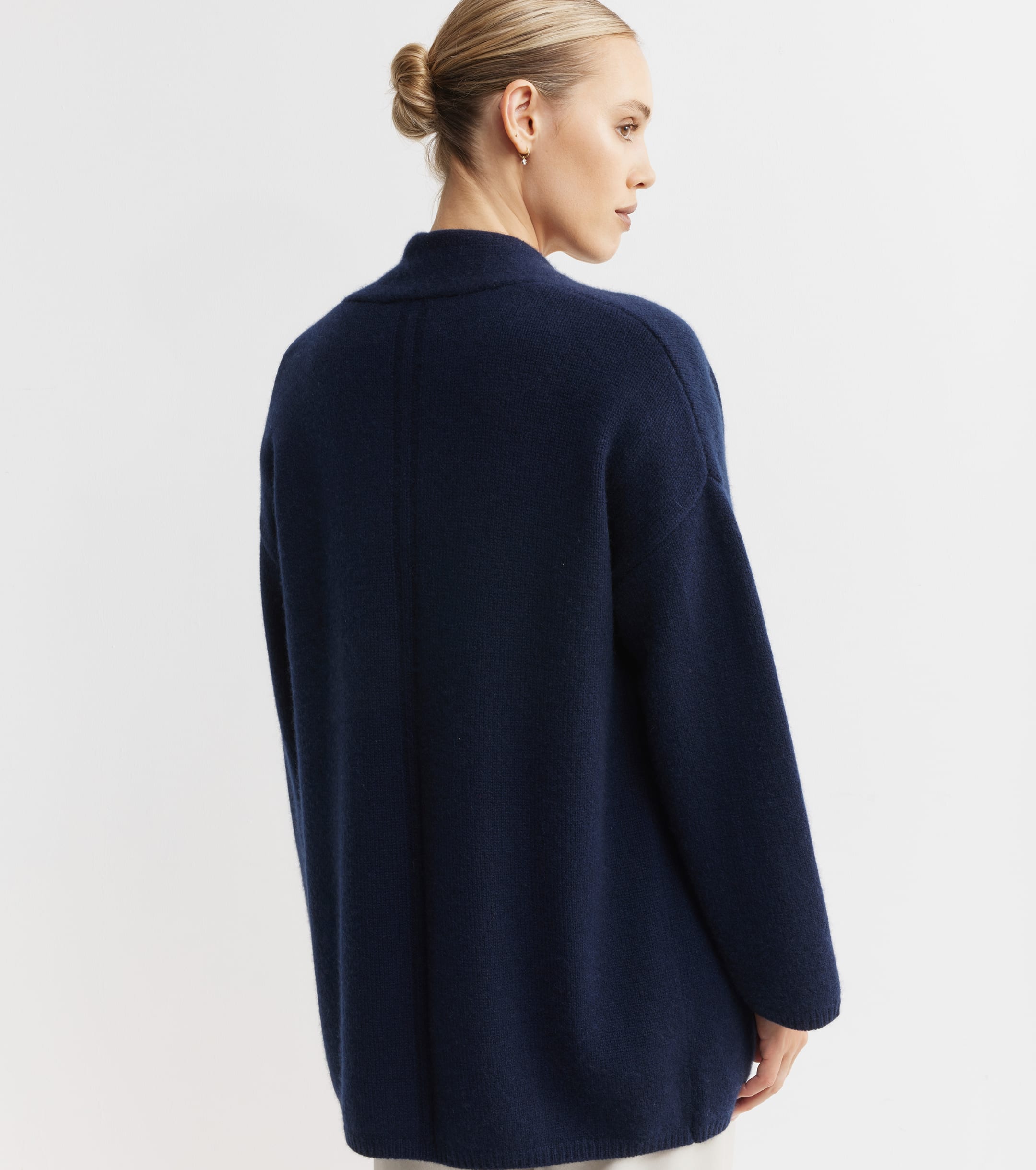 Luxe Cashmere Cardigan - Navy