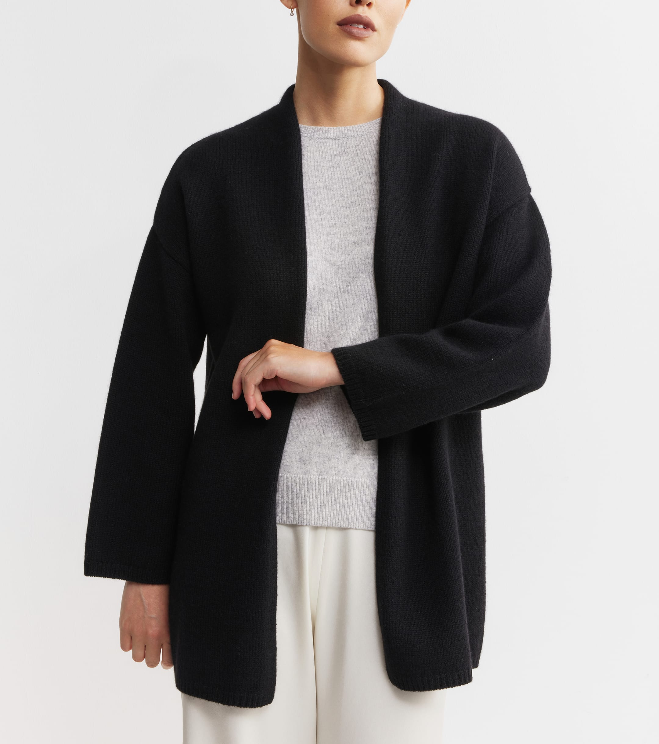 Luxe Cashmere Cardigan - Black