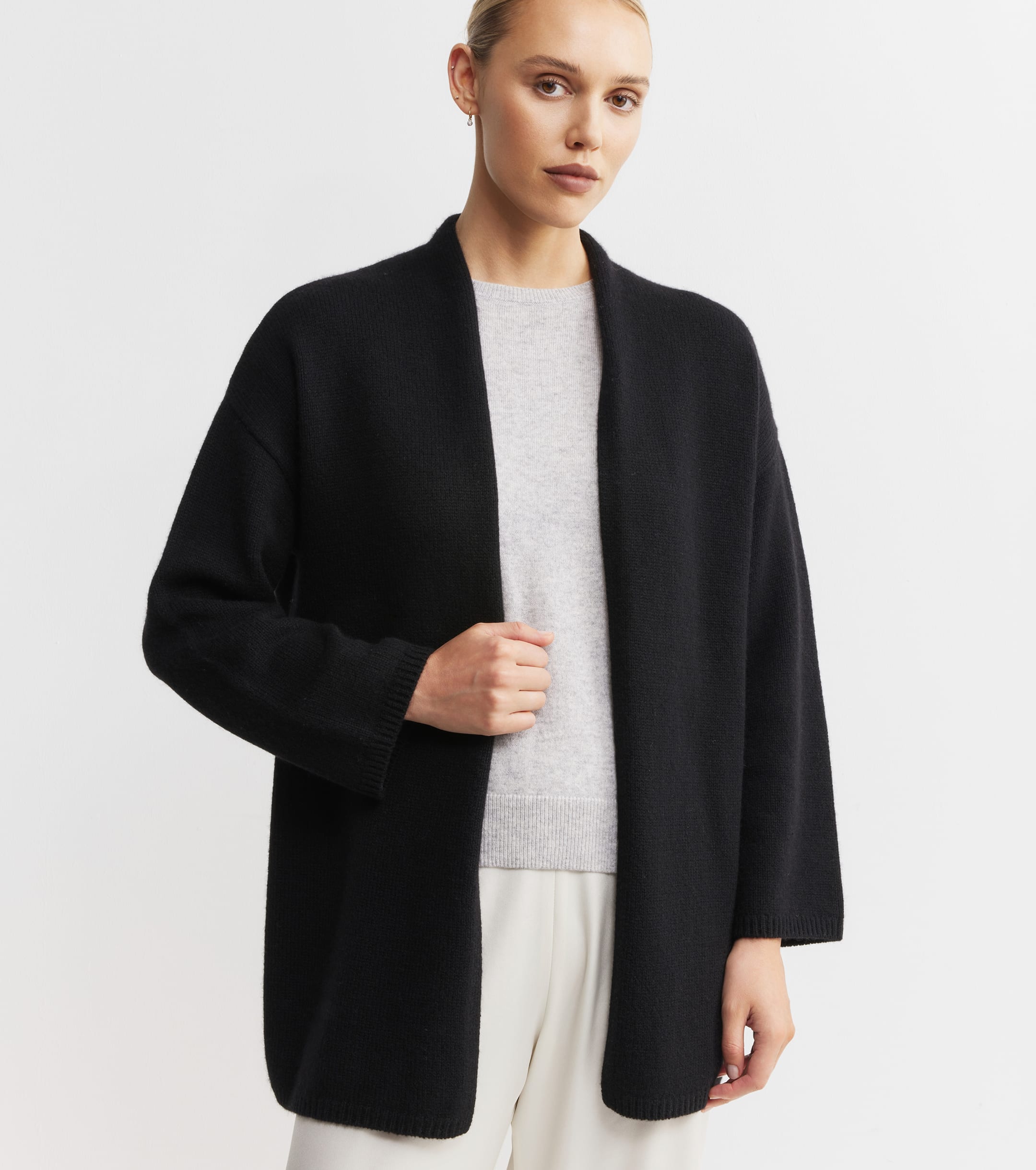 Luxe Cashmere Cardigan - Black