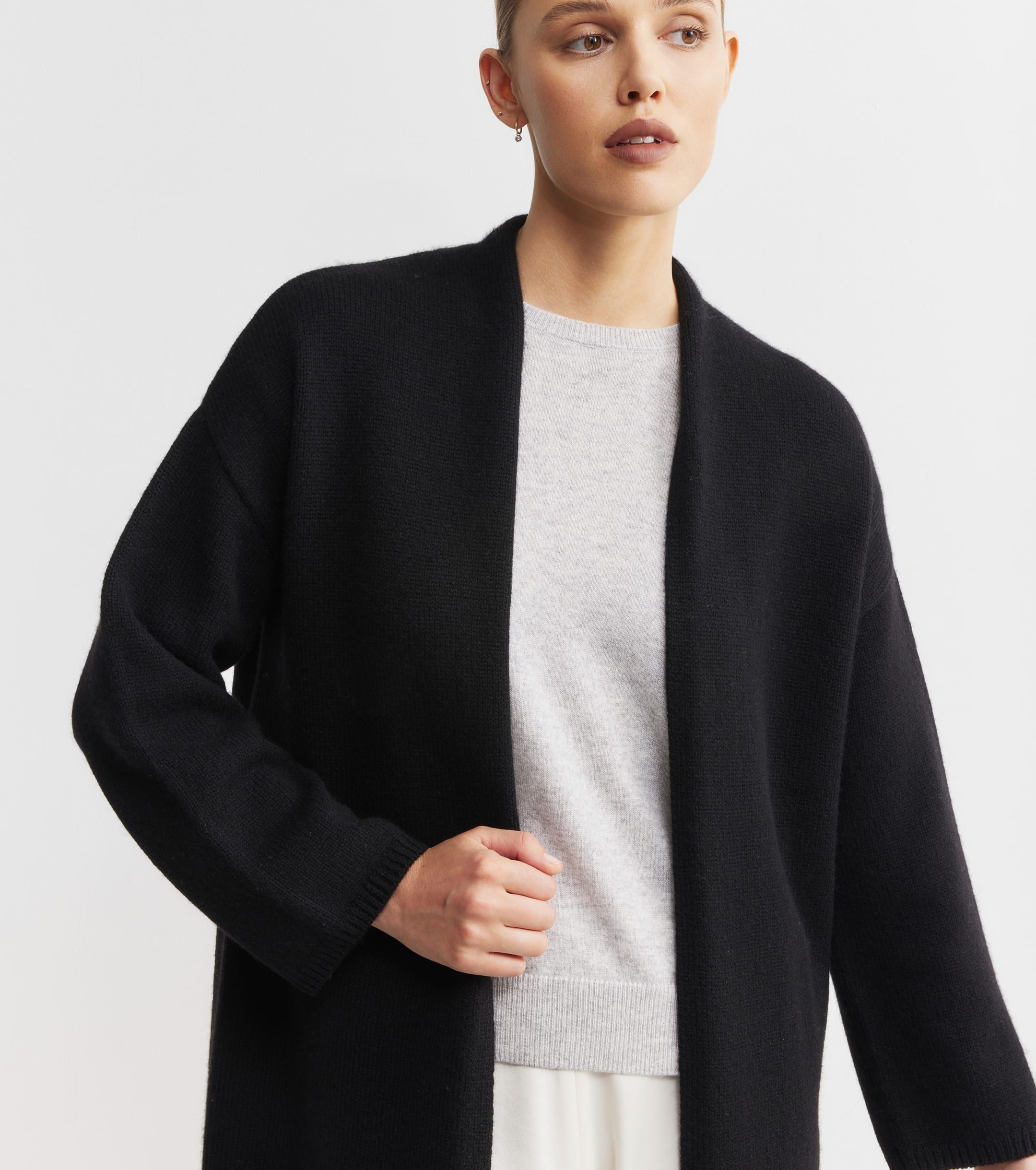Luxe Cashmere Cardigan - Black