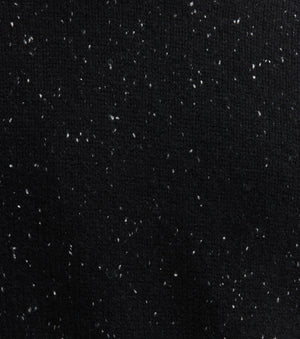 Mens Cashmere Relaxed Crew - Black Speckle