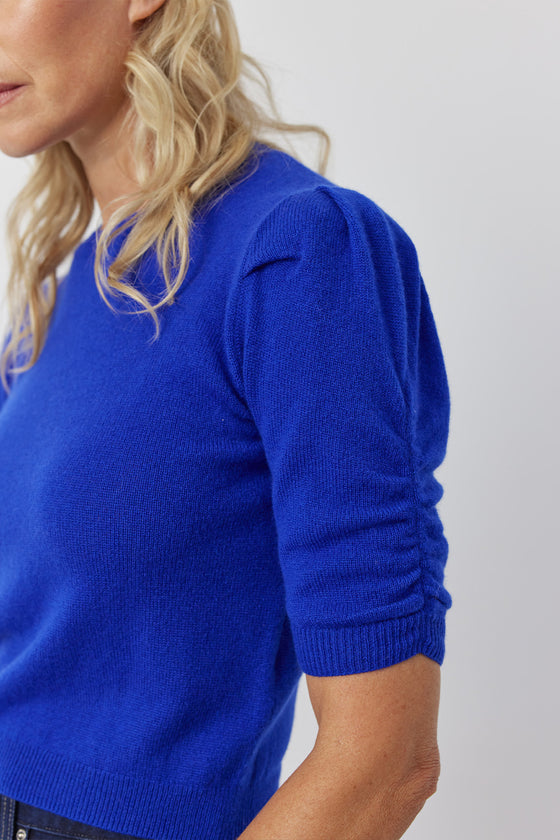 Ruched Cashmere Tee
