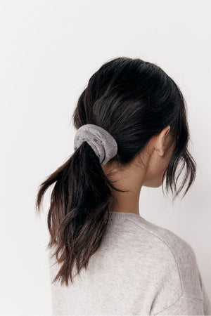 Cashmere Scrunchie - Grey Melange