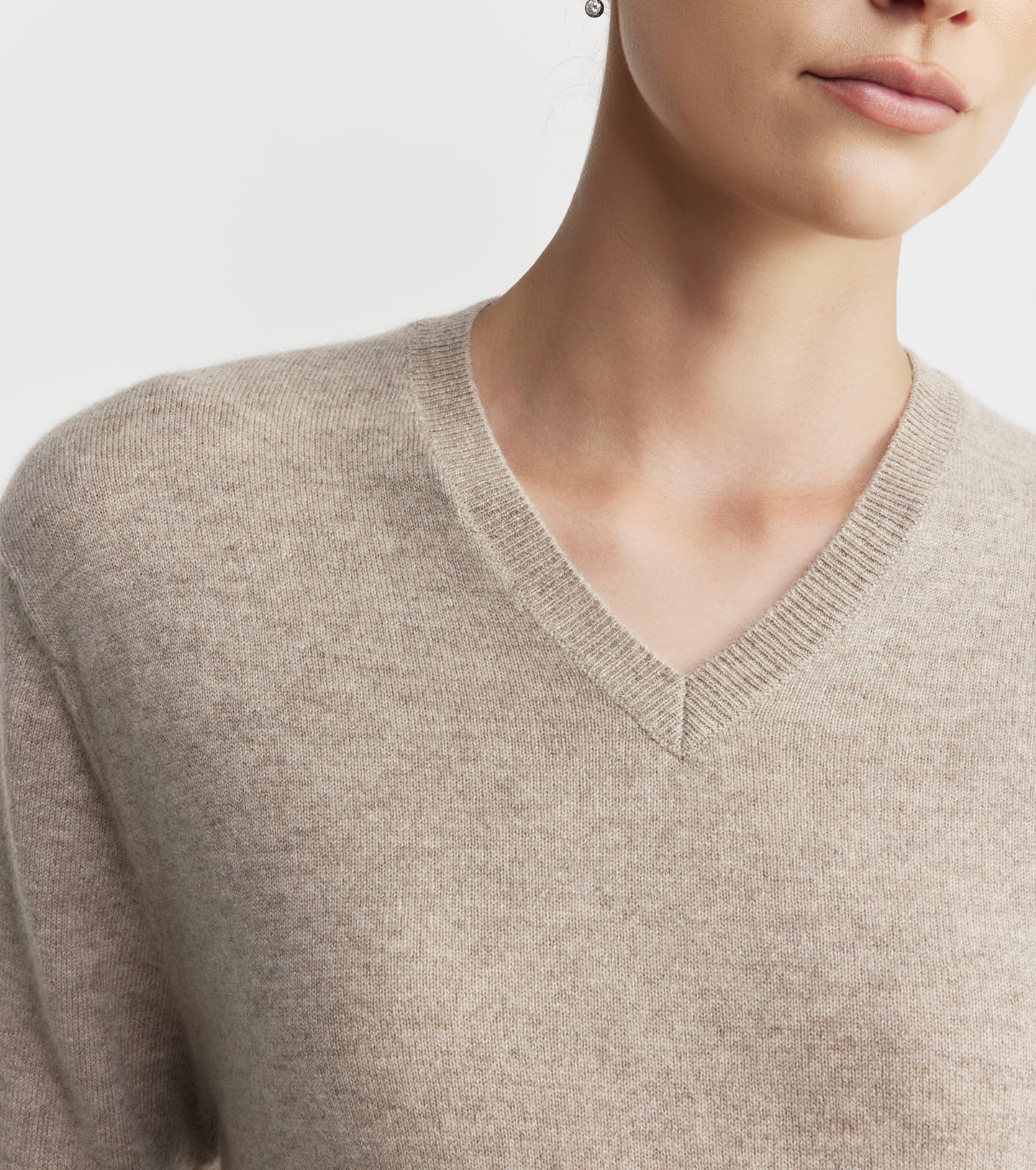 Signature Cashmere V-Neck - Birch