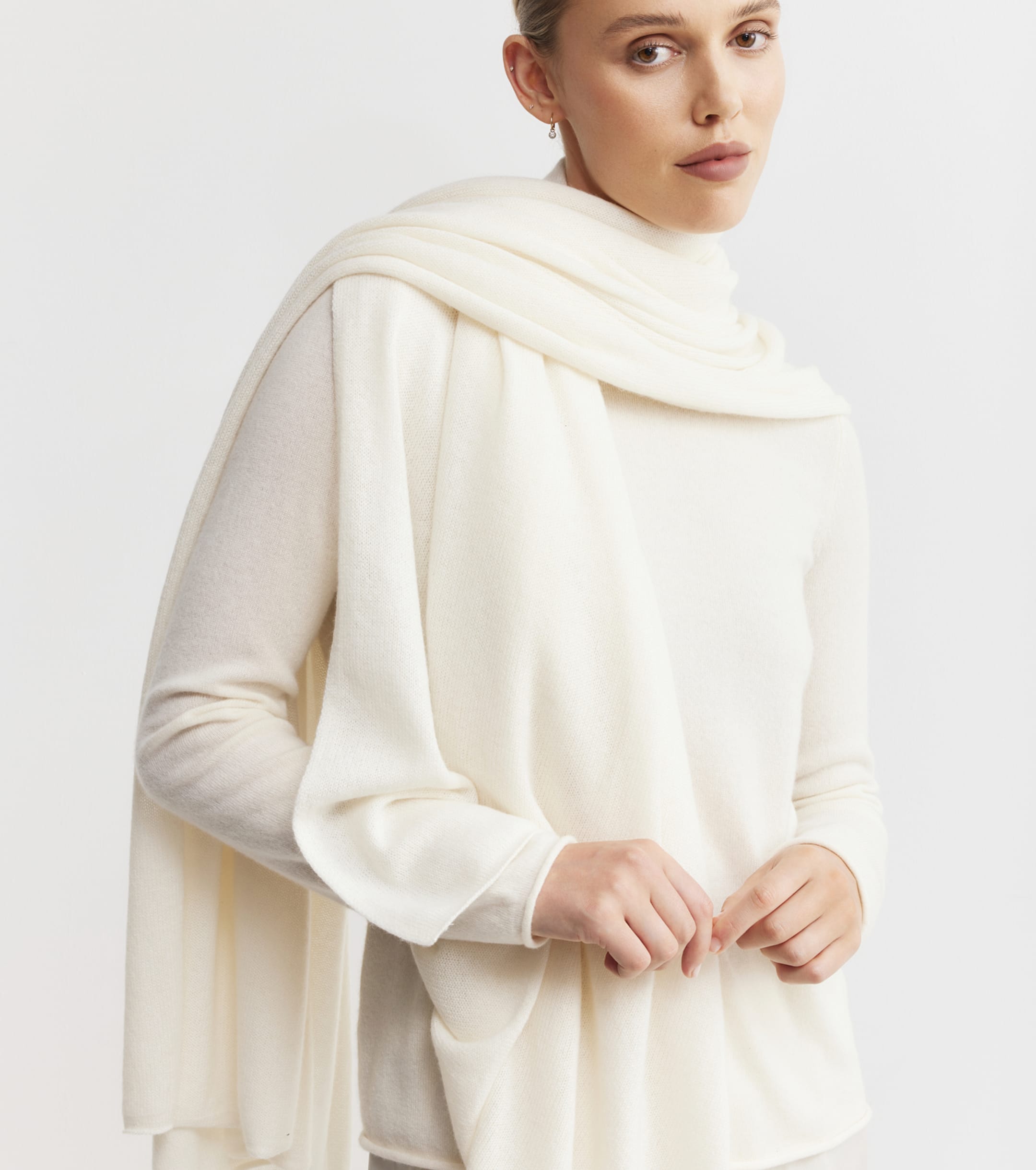 Cashmere Travel Wrap - Cream