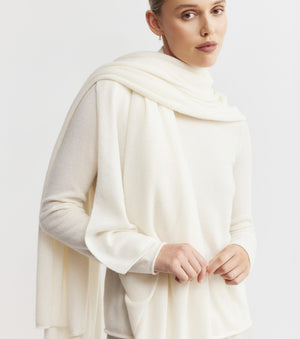 Cashmere Travel Wrap - Cream