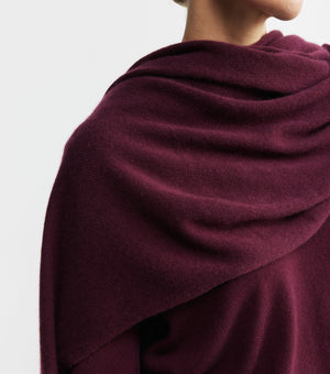 Cashmere Travel Wrap - Burgundy