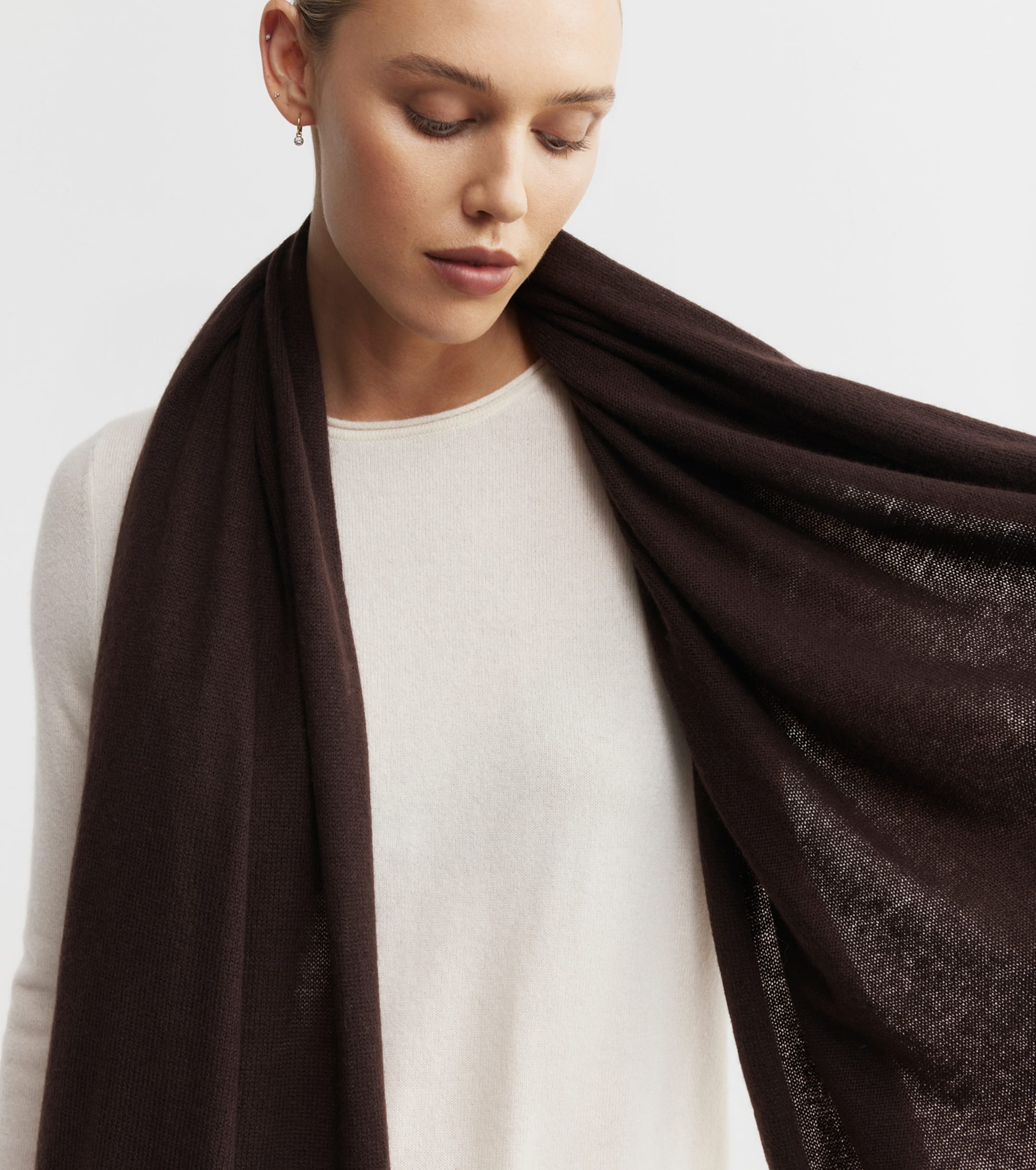 Cashmere Travel Wrap - Cacao