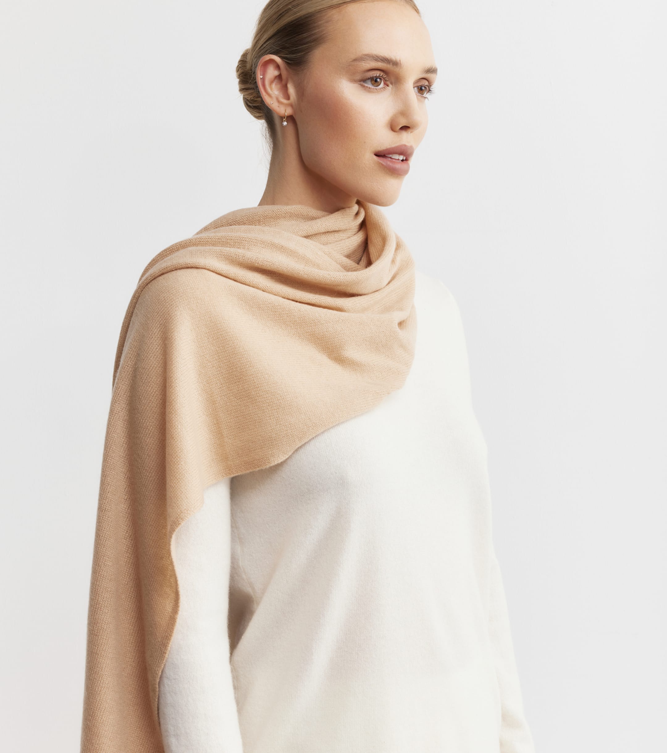 Cashmere Travel Wrap - Camel