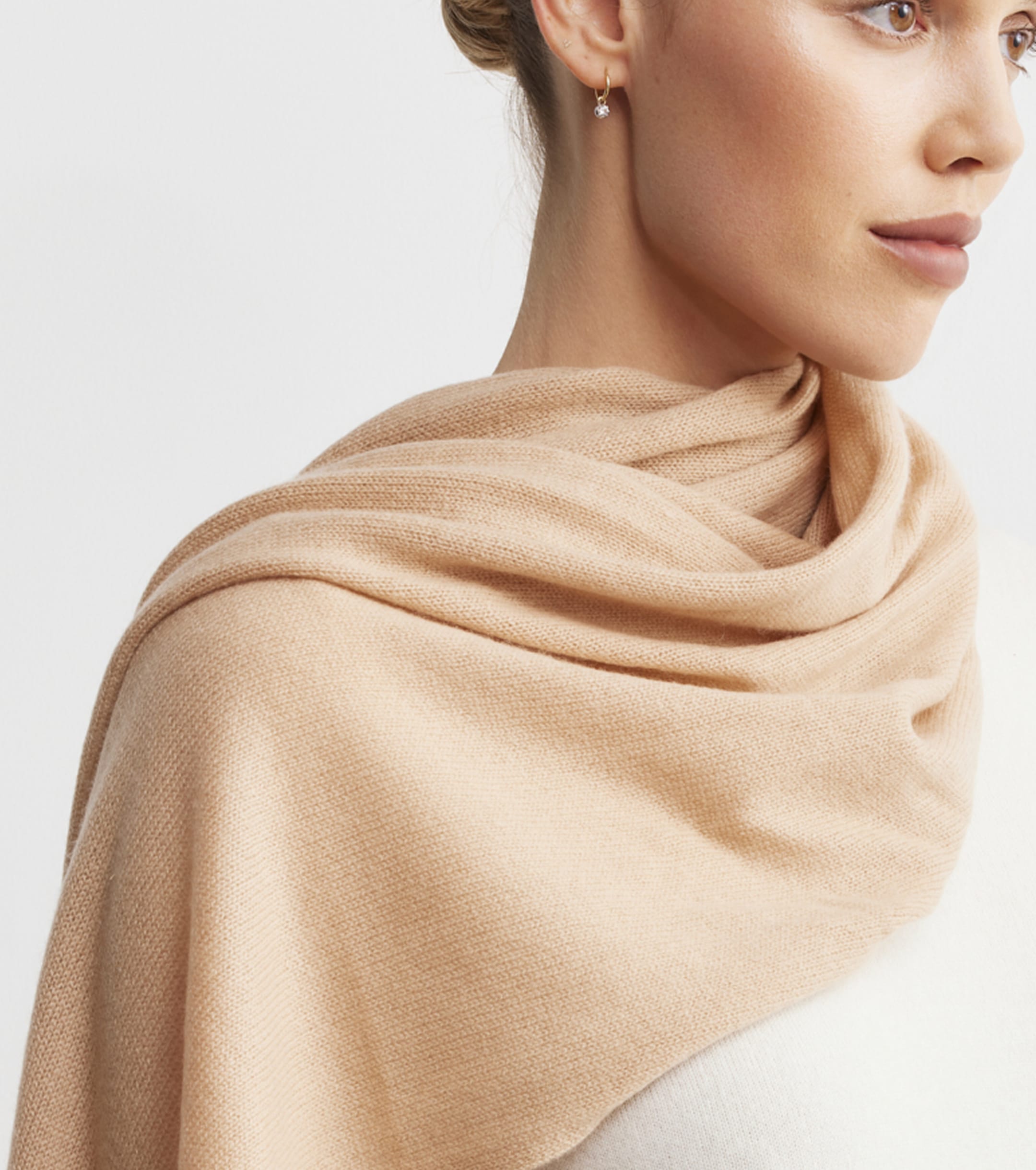 Cashmere Travel Wrap - Camel