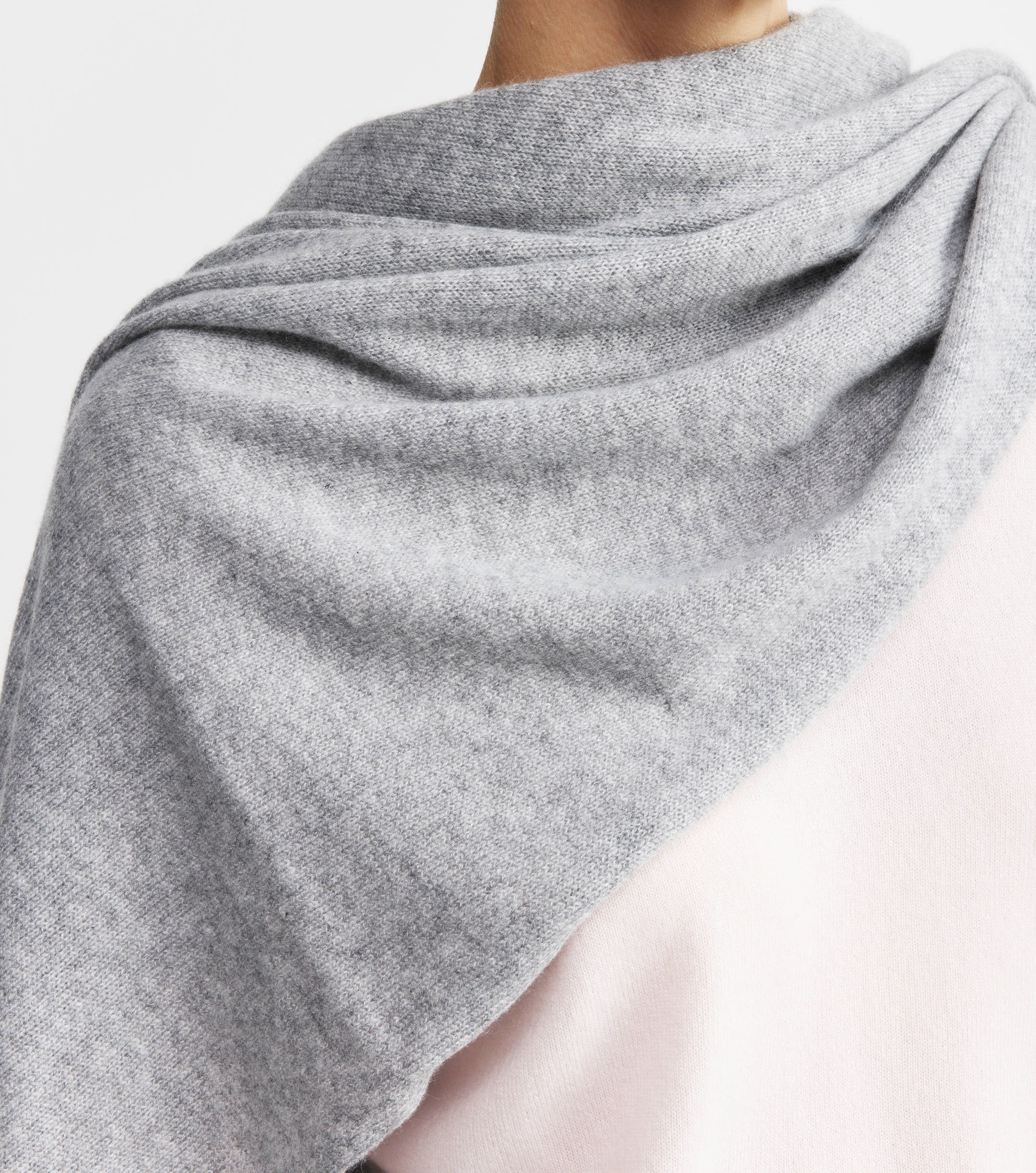 Cashmere Travel Wrap - Dark Grey Melange