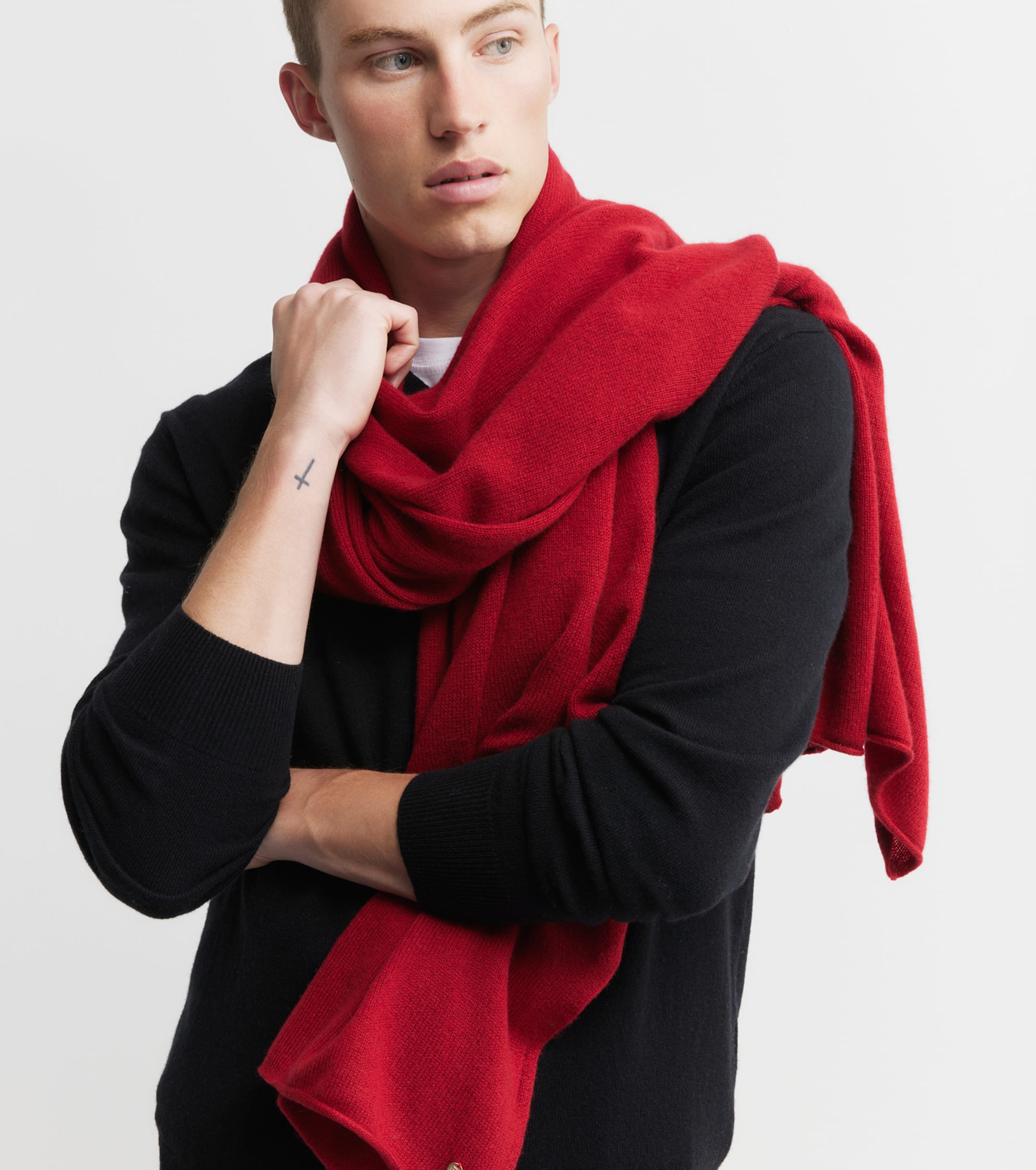Cashmere Travel Wrap - Red