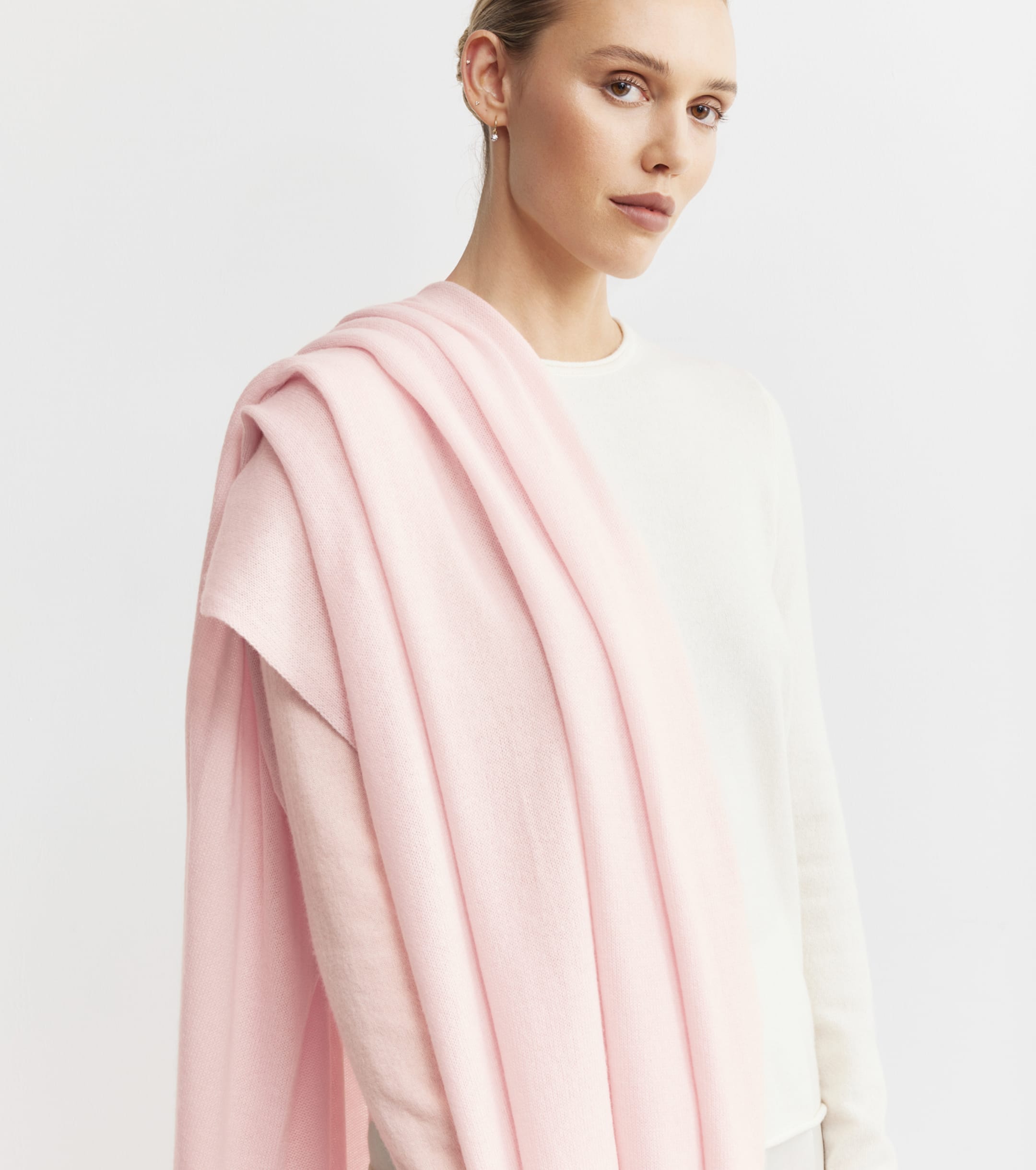 Cashmere Travel Wrap - Pale Pink