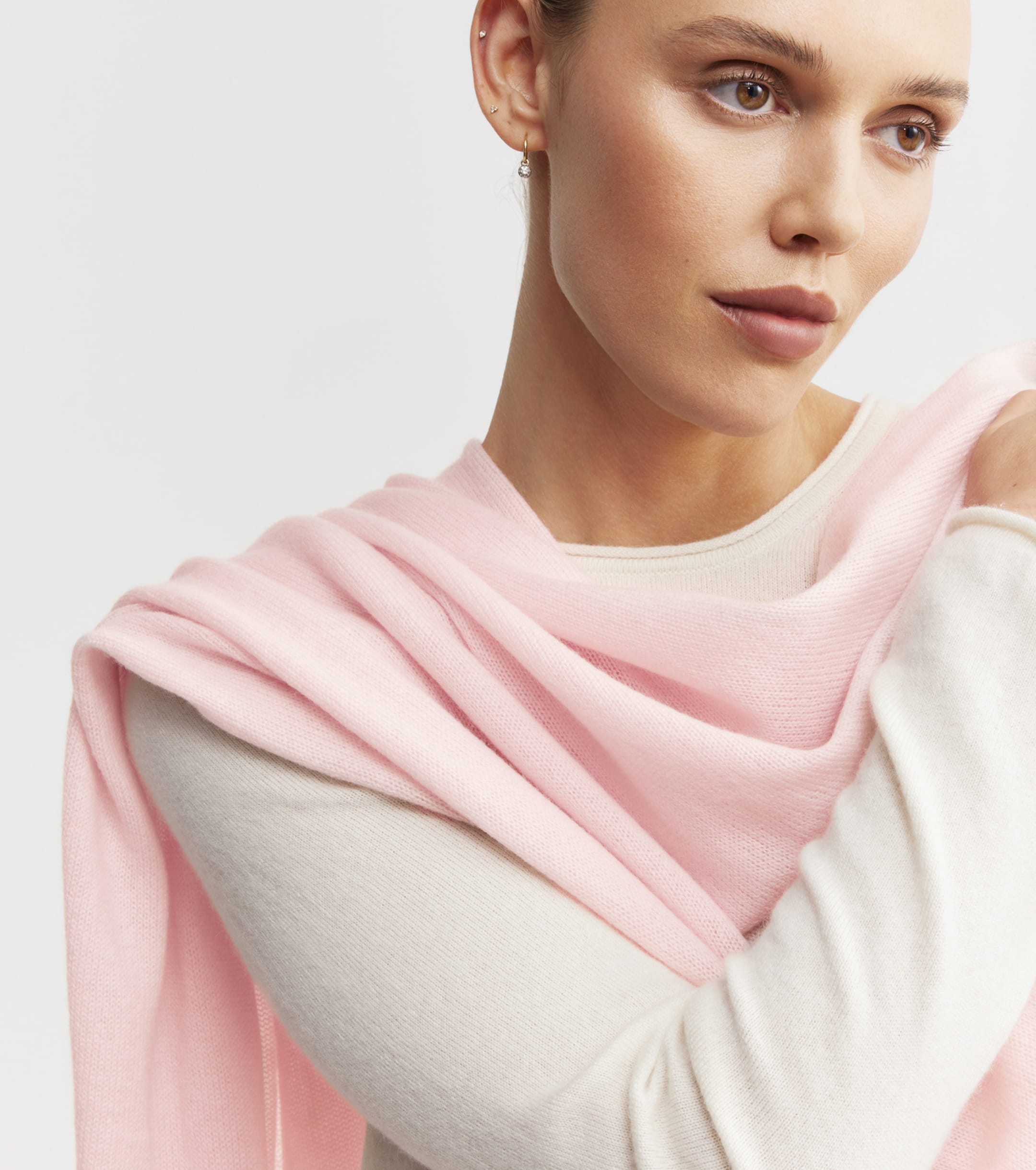 Cashmere Travel Wrap - Pale Pink