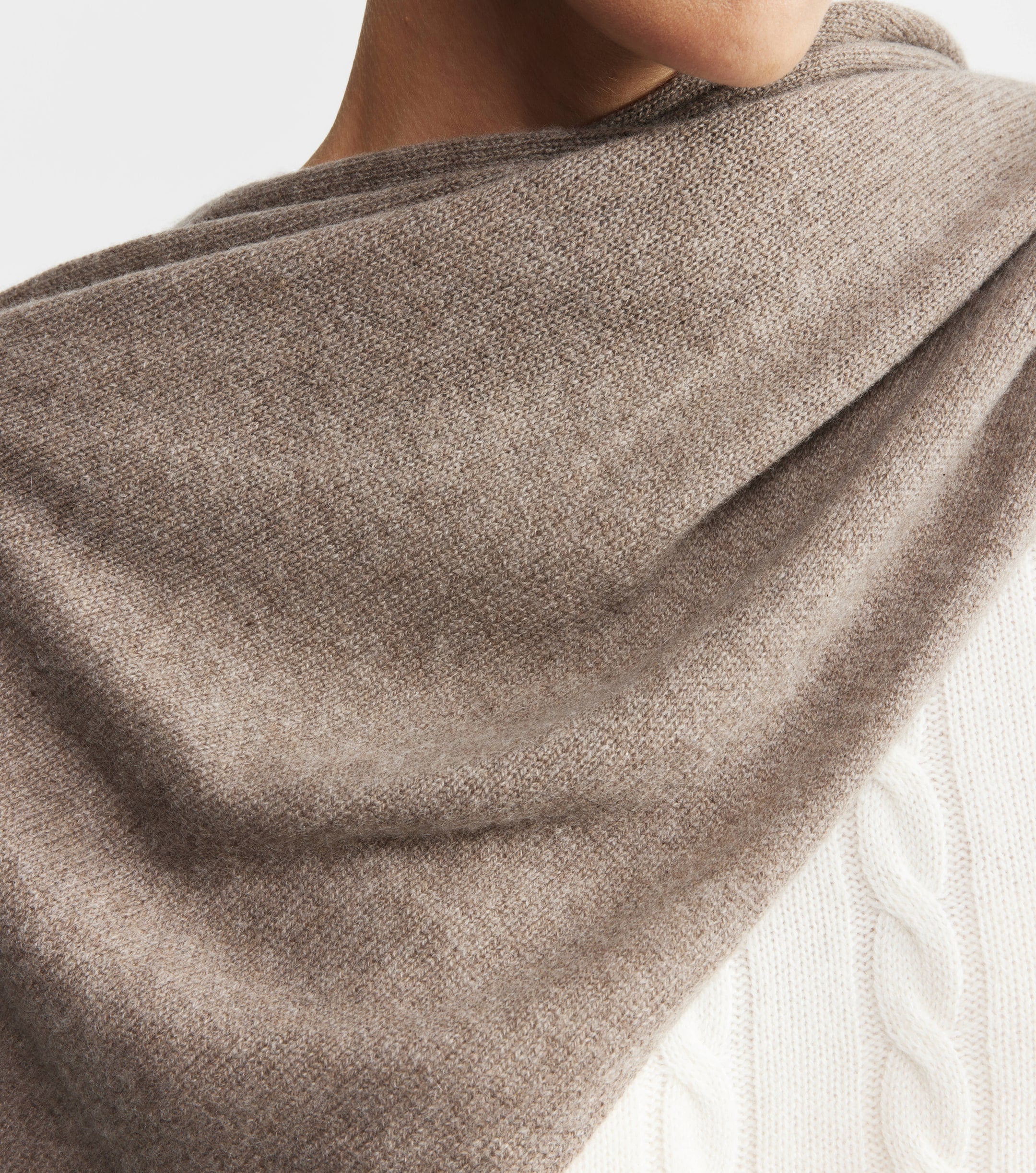 Cashmere Travel Wrap - Walnut