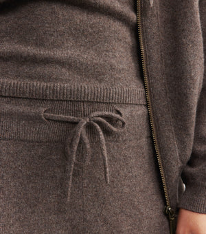 Essential Cashmere Jogger - Brown Melange