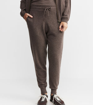 Essential Cashmere Jogger - Brown Melange