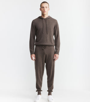 Essential Cashmere Jogger - Brown Melange