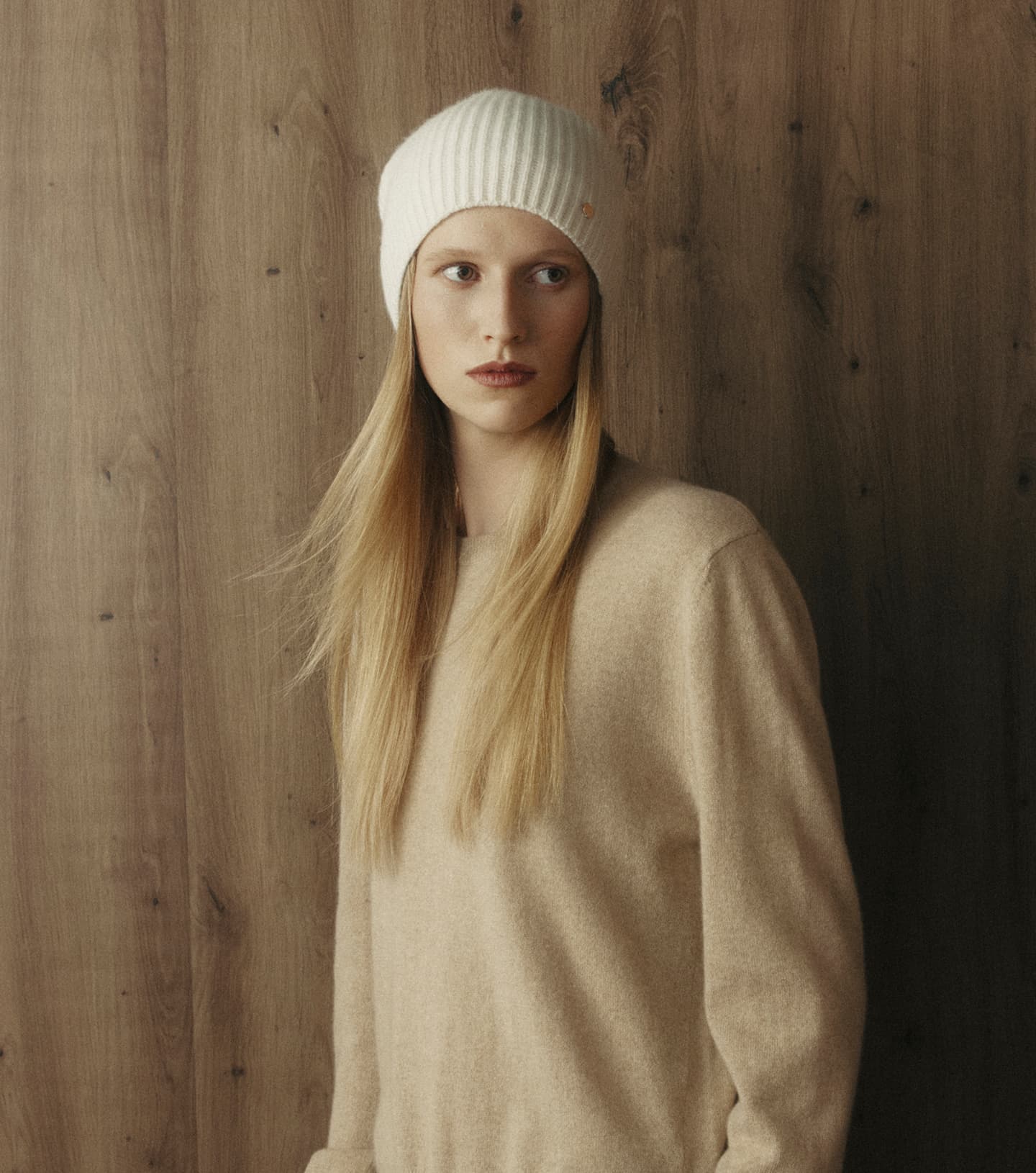 Baby Cashmere Beanie - Cream