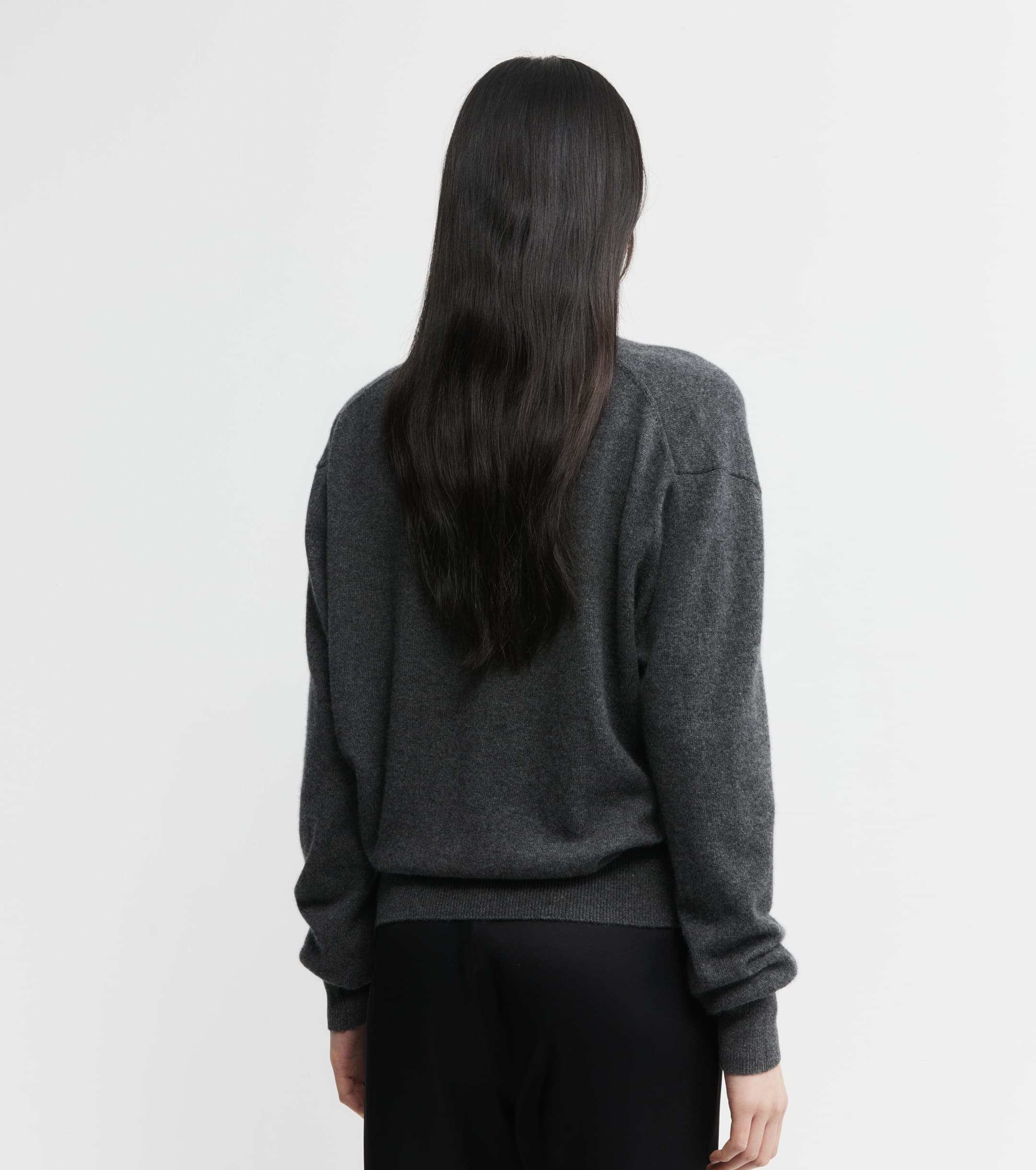 Cashmere Ballet Sweater - Carbon