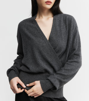 Cashmere Ballet Sweater - Carbon