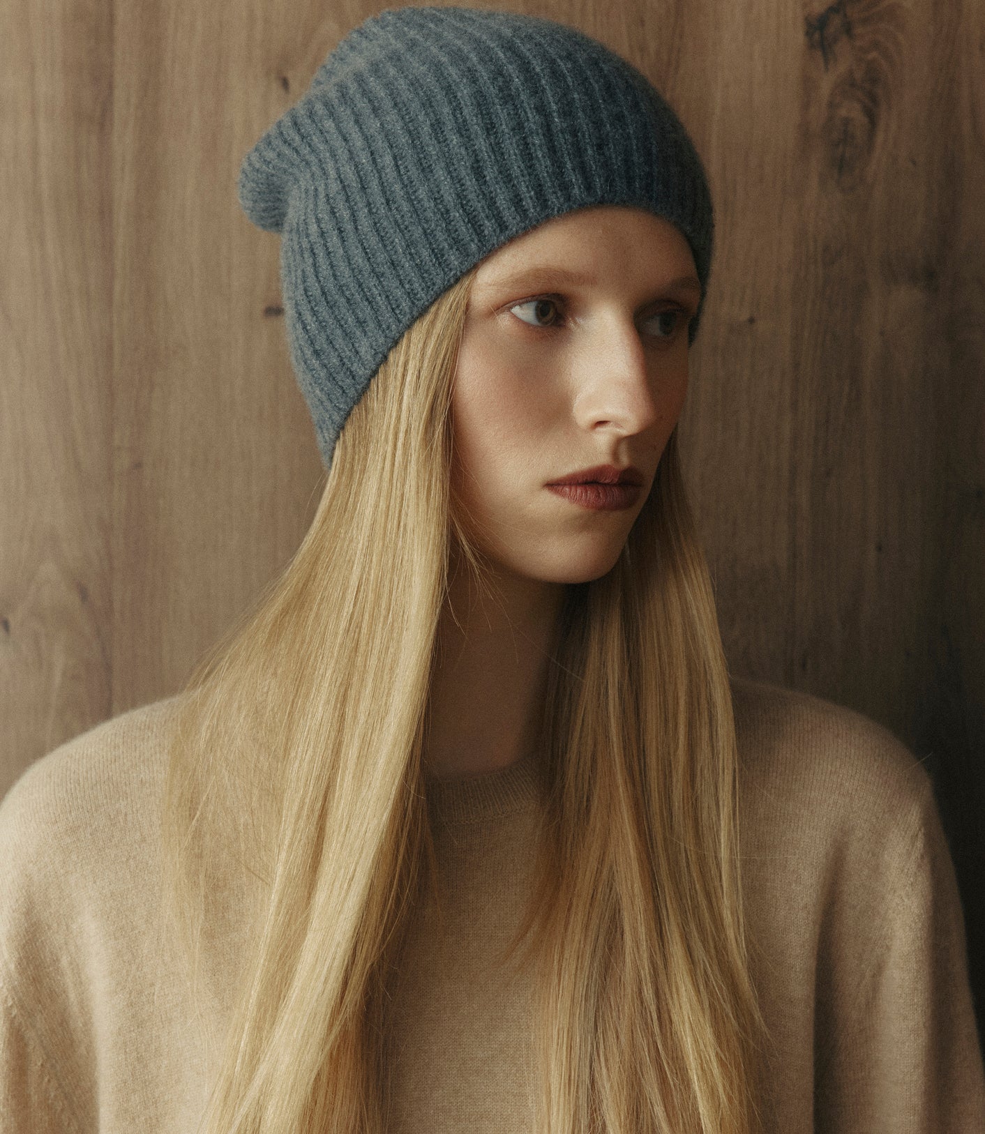 Baby Cashmere Beanie - Graphite