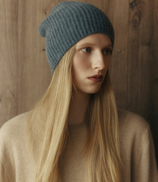 Baby Cashmere Beanie - Graphite