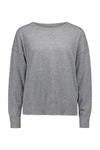 Essential Cashmere Relaxed Crewneck - Dark Grey Melange