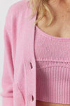 Luxe Cashmere Bralette - Pink Melange