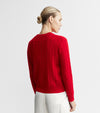 Cashmere Cable Crew - Red