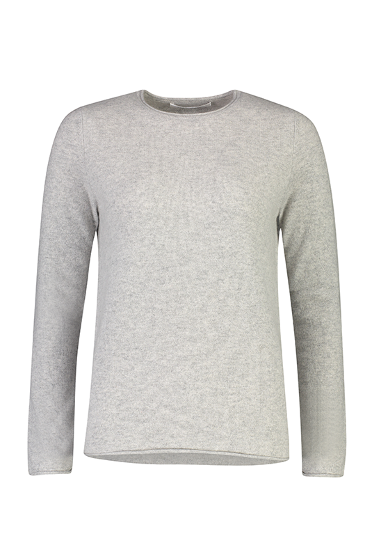 Essential Cashmere Crew Sweater - Grey Melange