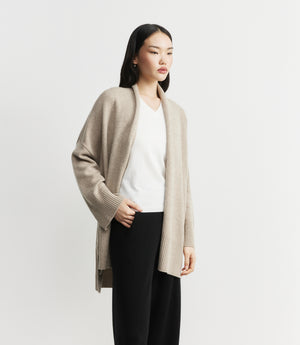 Cashmere Open Cardigan - Birch