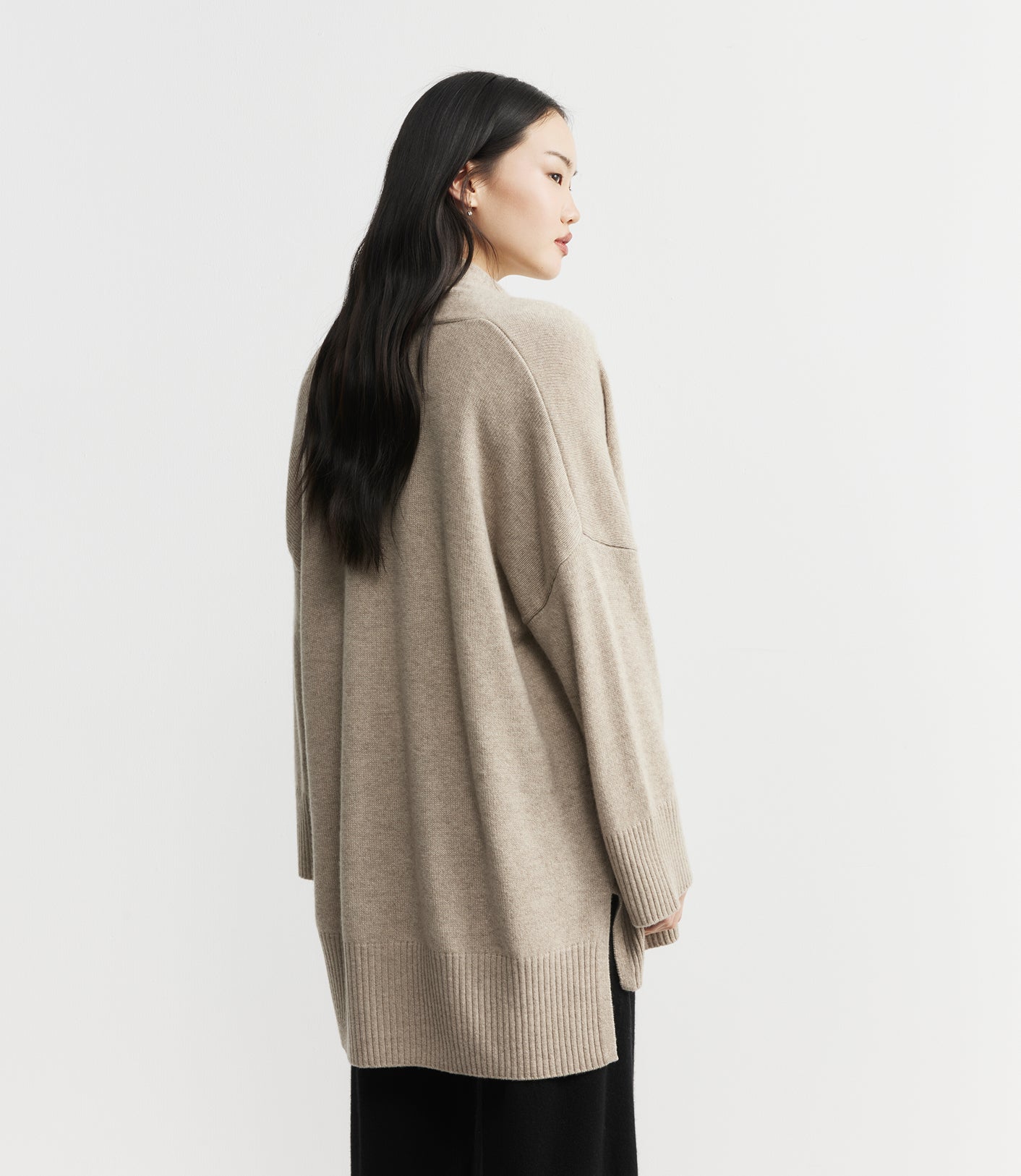 Cashmere Open Cardigan - Birch