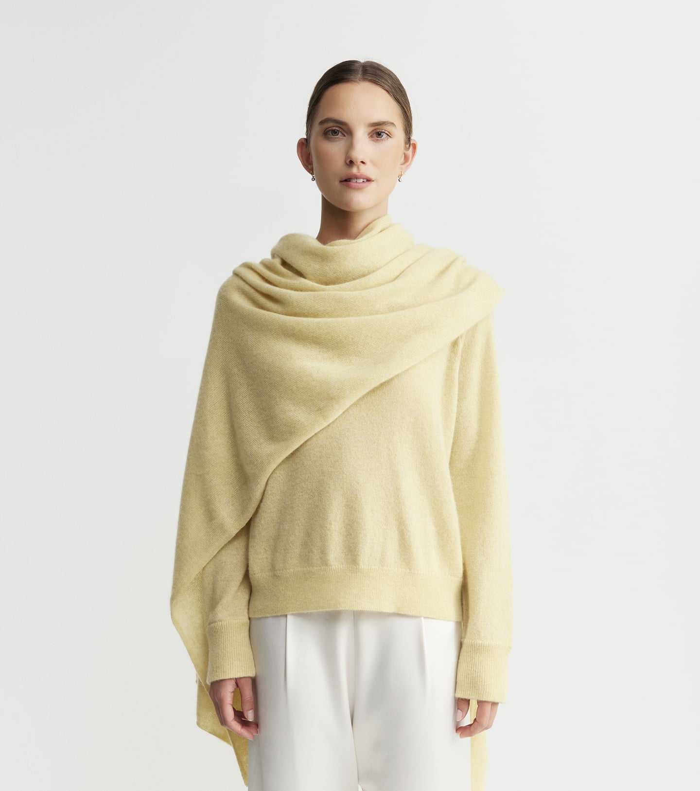 Cashmere Travel Wrap - Butter Melange