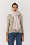 Cashmere Travel Wrap & Bag - Pale Pink